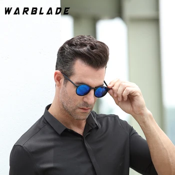 WarBLade 2020 m. Aukštos Kokybės Vyrai Poliarizuota Apvalūs Akiniai nuo saulės Šviesą Derliaus UV400 Vairavimo Akiniai Vyras Saulės Akiniai Gafas Ciclismo