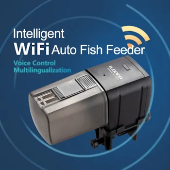 WiFi Pažangi Nuotolinio Valdymo Šėrimo Prietaiso Žuvų Maisto Automatinis Laikmatis Šėrimo Reguliuojamas Akvariumo Žuvų Bakas naminių Gyvūnėlių Šėrimas