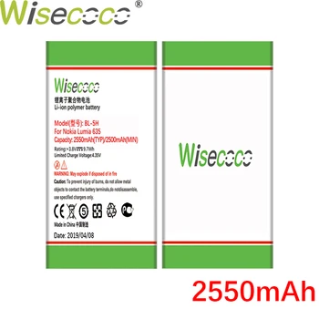 Wisecoco Naujas Originalus 1830/2550mAh BL-5H Baterija Nokia Lumia 635 630 38 636 Lumia630 RM-977 RM-978 BL5H Telefonas Aukštos Kokybės