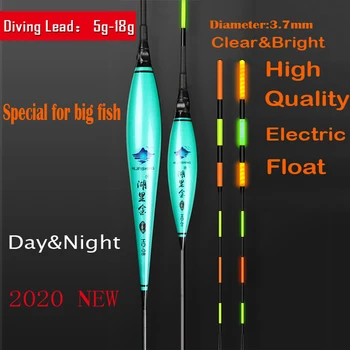 WLPFISHING Žvejybos Plūdės Elektros Plūdės Didelis Plūdrumo LED Šviesos Plaukia Didelio Ryškumo Žvejybos Bobbers, Dėl Didelės Žuvys