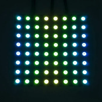 WS2812B RGB 5050SMD Individualiai Adresuojamo 8X8 64 Pikselių LED Matrica Skydelis Lankstus FPCB Visą Spalva Arduino/Respberry/NEO