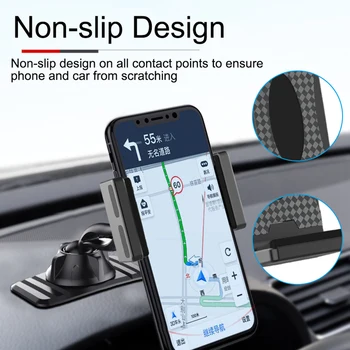 XMXCZKJ Automobilių Reikmenys HUD prietaisų Skydelio Mobiliojo Telefono Laikiklis 360° Reguliuojamas GPS Automobilių Įrašą Telefono Stovas, 