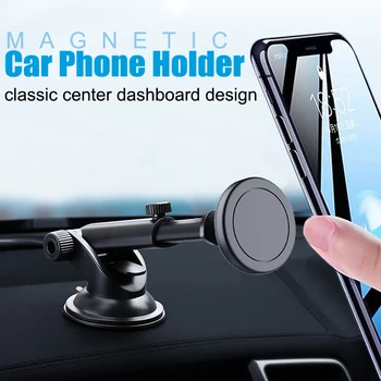 XMXCZKJ Magnetas Teleskopinis Automobilių Mobiliojo Telefono Laikiklis Magnetinis automobilinis telefono laikiklis iphone 8 11 xiaomi mi 9 Telefono laikiklio stovas