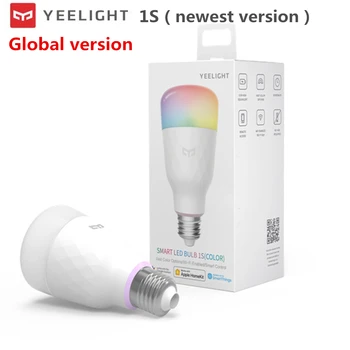Yeelight Smart LED Lemputės 1S / 1SE RGB Spalvinga E27 WIFI Balso Nuotolinio Valdymo Pasaulinio Xiaomi APP Mi Namų Homekit Smart Home