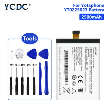 YT0225023 Baterija Yotaphone 2 YD201 YD206 Pakeitimo 2500mAh Aukštos Kokybės Realias galimybes Vidaus Telefono Bateria Nemokamai Įrankiai