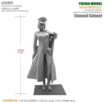 Yufan Modelis 1/18 Dervos Rinkinių Skaičius Seksuali Moteris Pareigūnams Dervos Karių 90mm YFWW-1813