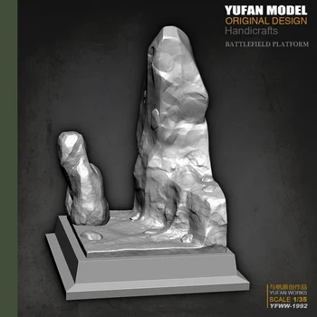 Yufan Modelis Originalus 1/35 Dervos Kareivis Kalnų Uolienos Platforma Dervos Paveikslas Modelis, Neaptaisyti Ir Nespalvotas Yfww-1992