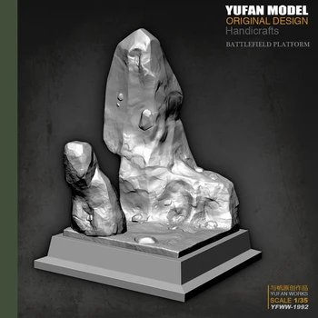 Yufan Modelis Originalus 1/35 Dervos Kareivis Kalnų Uolienos Platforma Dervos Paveikslas Modelis, Neaptaisyti Ir Nespalvotas Yfww-1992
