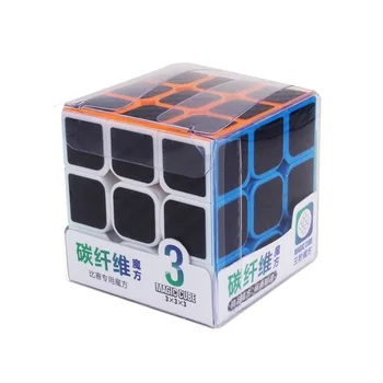YUXIN Professtional Anglies Pluošto Lipdukas 3x3x3 Magic Cube Greičio Įspūdį 3x3 Kubo Švietimo Magico Cubo Žaislai, Dovanos 55mm