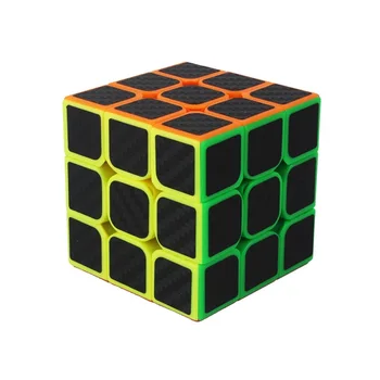YUXIN Professtional Anglies Pluošto Lipdukas 3x3x3 Magic Cube Greičio Įspūdį 3x3 Kubo Švietimo Magico Cubo Žaislai, Dovanos 55mm