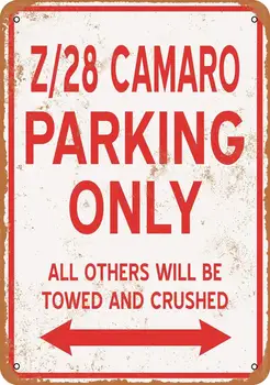 Z28 Camaro automobilių Stovėjimo aikštelė-TIK Derliaus Išvaizdą Metalo Ženklas Kavos Namų Sienų Dekoras 8x12 Colių