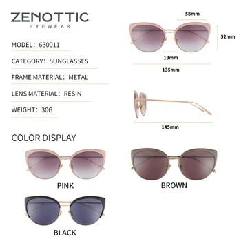 ZENOTTIC Prekės Dizaineris Cat Eye Poliarizuoti Akiniai nuo saulės Moterims, Lauko Anti-glare Akiniai UV400 Apsauga, Akiniai Vairavimo Atspalvis