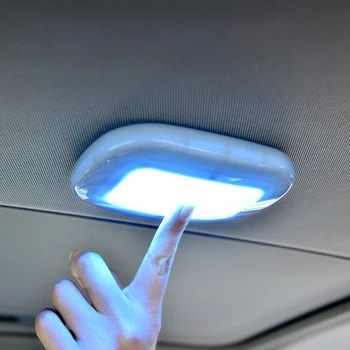 Įkrovimo Balta LED Automobilių Skaitymo Šviesos Interjero Stogo Doom Lempos Magnetinio LED Automobilių Stiliaus Nakties Šviesos Universalus USB
