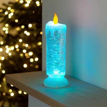 Įkrovimo Spalva Elektroninių LED Vandeniui Žvakė Su Blizgučiai Spalva Keičiasi LED Vandens Žvakė SDF-LAIVAS