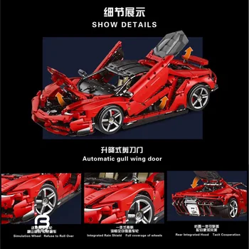 Įrangos pardavimas, biuro įrangos Serijos Centenario 1:8 Hyper Raudonas Klasikinis Mad Cow K1-1B Plytų Super Racing Sport 