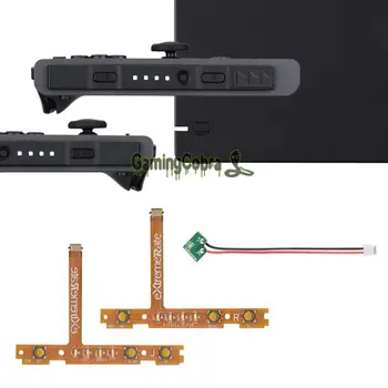 Šaltai Balta Firefly LED Tuning Komplektas NR Jungiklis Joycons Dokas NS Joycon SL SR Mygtukų Juostelė Flex Kabelis Rodo, Power LED