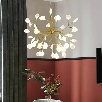 Šiaurės stiliaus ins šiuolaikinės Firefly liustra minimalistinio kambarį apšvietimo kūrybinė asmenybė restoranas miegamojo lempa