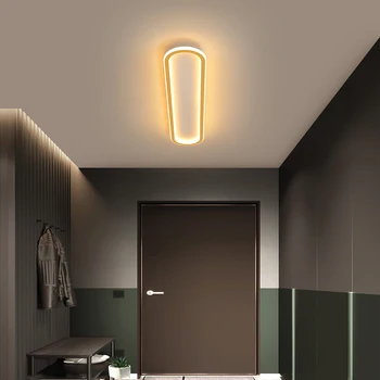 Šiuolaikinių LED Lubų šviesos 120CM 100CM Didelis Lubų lempa svetainė, Miegamasis, Valgomasis, Virtuvė, Koridorius, Žibintai Black&Gold