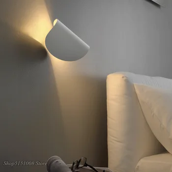 Šiuolaikinių LED Sienos Lempos Šiaurės Sukasi Sienų apšvietimo kūrybinė asmenybė miegamojo lovos kambarį dekoro meno sienos sconce Įrenginiai