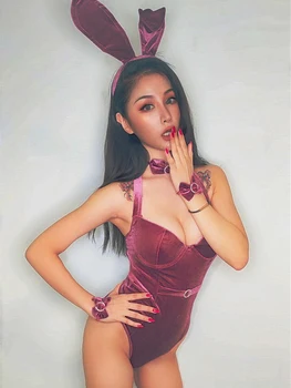 Švelnus Rabbit Seksualus Žaisti Bunny Mergina Roleplay Erotinis Seksualus Apatinis Trikotažas Vienodas Anime Cosplay Jumpsuit Ddlg Naktį Dėvėti Katytė Kostiumas Maid