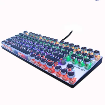 Žaidimų Mechaninė Klaviatūra Turas Keycap 87/104 klavišus Mėlyna/Juoda/Raudona Įjungti Stabdžių-Šešėlius USB Laidinė LED Klaviatūra KOMPIUTERIUI laptopo
