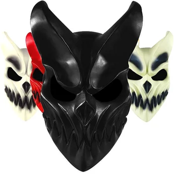 Žiauriai Deathcore Kaukė Halloween Party naktiniame Klube, Cosplay Kostiumų Vaikas Tamsos Deathmetal Demolisher Shikolai Demonas Kaukės