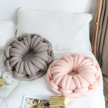 Žiedo Formos Mazgas Pagalvėlės spurgos formos mesti pagalvę rankų darbo Patogios Sėdynės Pagalvėlės asmenybės gėlių formos pagalvės su core